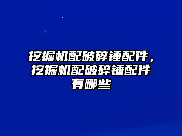 挖掘機(jī)配破碎錘配件，挖掘機(jī)配破碎錘配件有哪些