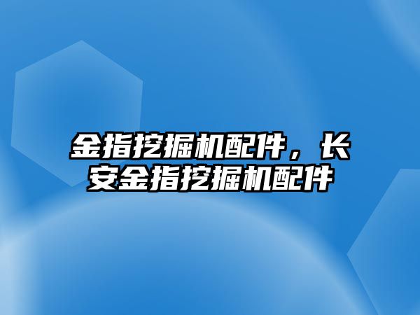 金指挖掘機配件，長安金指挖掘機配件