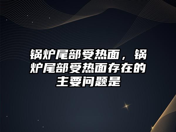 鍋爐尾部受熱面，鍋爐尾部受熱面存在的主要問題是