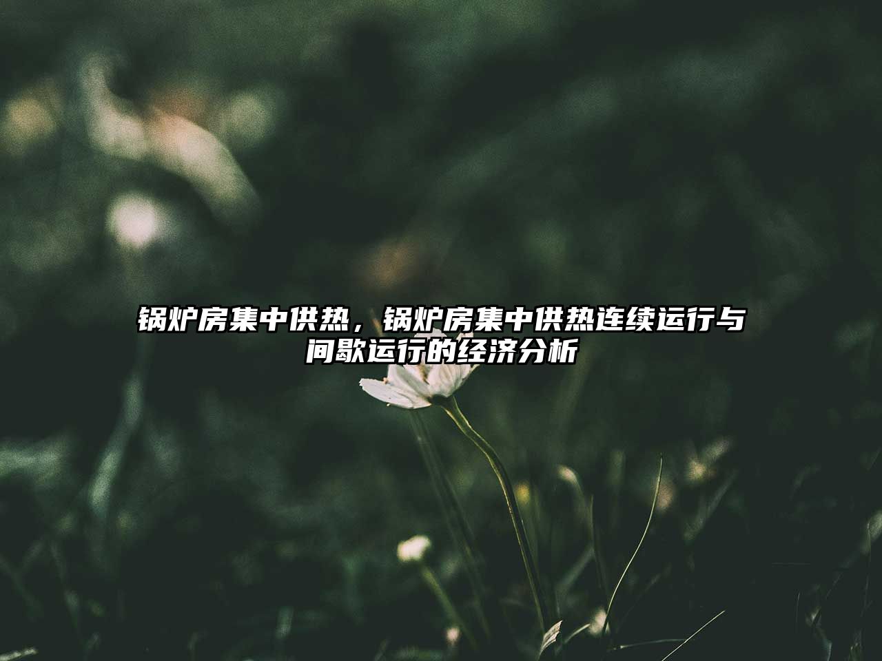 鍋爐房集中供熱，鍋爐房集中供熱連續(xù)運(yùn)行與間歇運(yùn)行的經(jīng)濟(jì)分析