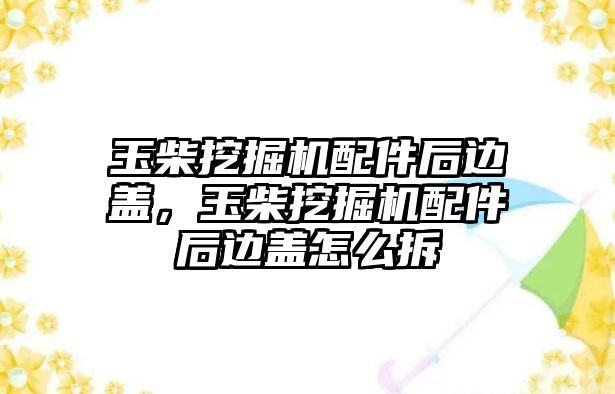 玉柴挖掘機(jī)配件后邊蓋，玉柴挖掘機(jī)配件后邊蓋怎么拆