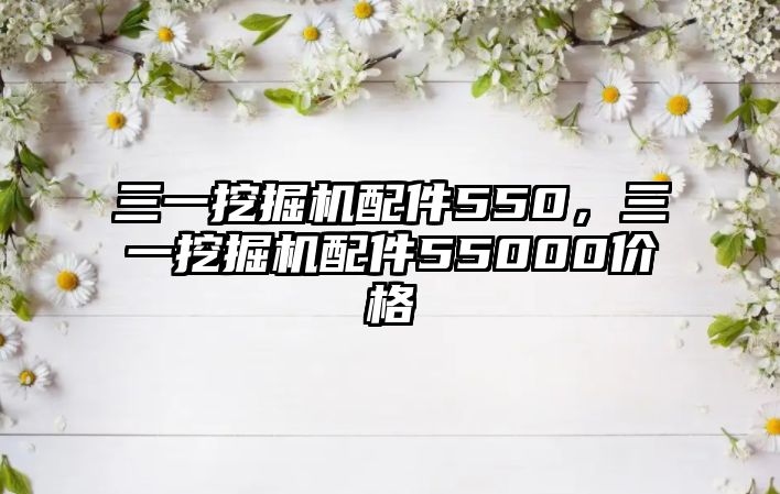 三一挖掘機配件550，三一挖掘機配件55000價格