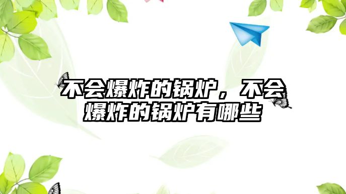 不會(huì)爆炸的鍋爐，不會(huì)爆炸的鍋爐有哪些