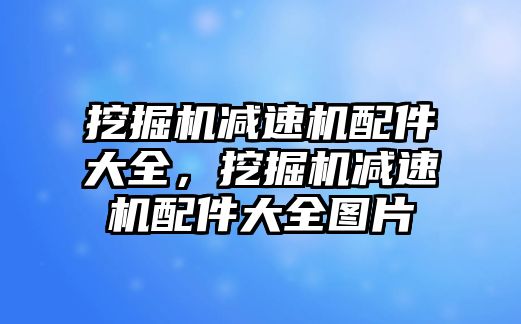 挖掘機減速機配件大全，挖掘機減速機配件大全圖片