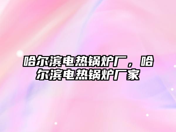 哈爾濱電熱鍋爐廠，哈爾濱電熱鍋爐廠家