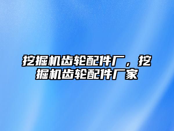 挖掘機齒輪配件廠，挖掘機齒輪配件廠家