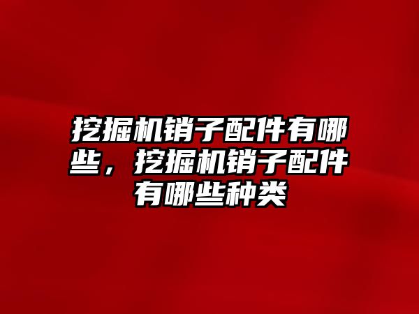 挖掘機銷子配件有哪些，挖掘機銷子配件有哪些種類