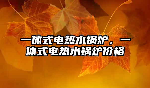 一體式電熱水鍋爐，一體式電熱水鍋爐價格