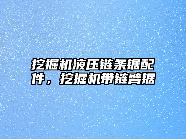 挖掘機液壓鏈條鋸配件，挖掘機帶鏈臂鋸