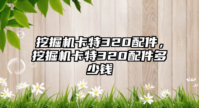 挖掘機卡特320配件，挖掘機卡特320配件多少錢