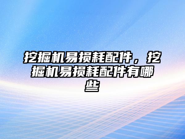 挖掘機(jī)易損耗配件，挖掘機(jī)易損耗配件有哪些