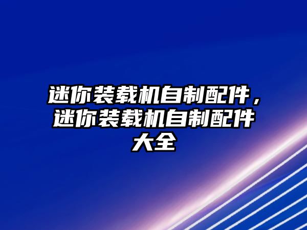 迷你裝載機自制配件，迷你裝載機自制配件大全