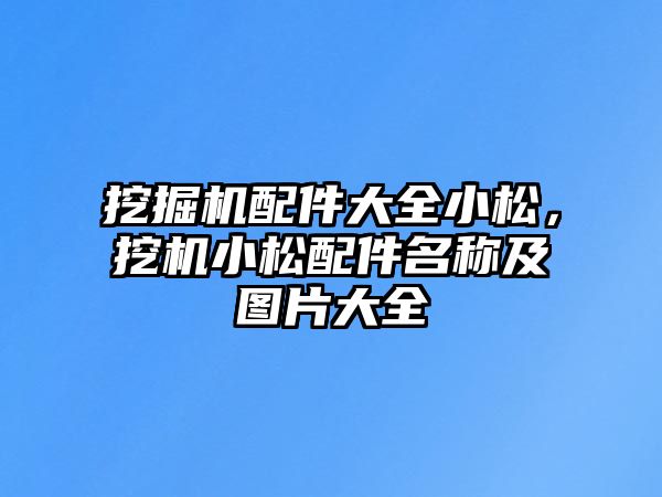 挖掘機配件大全小松，挖機小松配件名稱及圖片大全