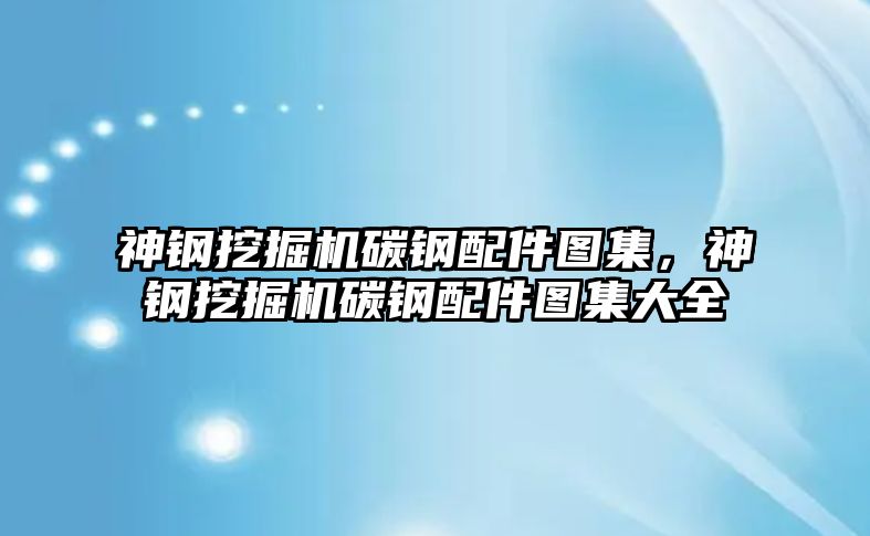 神鋼挖掘機碳鋼配件圖集，神鋼挖掘機碳鋼配件圖集大全