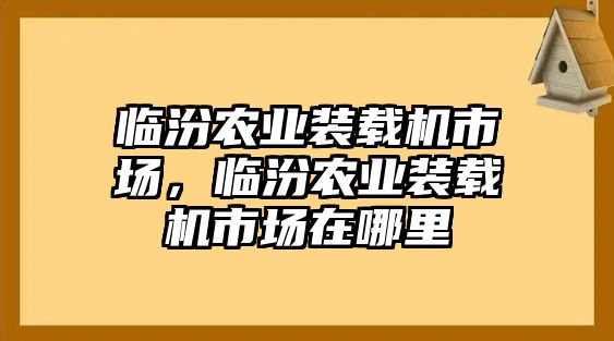 臨汾農(nóng)業(yè)裝載機(jī)市場(chǎng)，臨汾農(nóng)業(yè)裝載機(jī)市場(chǎng)在哪里