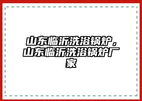 山東臨沂洗浴鍋爐，山東臨沂洗浴鍋爐廠家