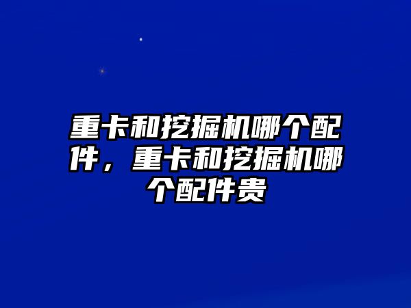 重卡和挖掘機(jī)哪個(gè)配件，重卡和挖掘機(jī)哪個(gè)配件貴