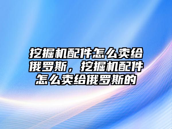 挖掘機(jī)配件怎么賣給俄羅斯，挖掘機(jī)配件怎么賣給俄羅斯的