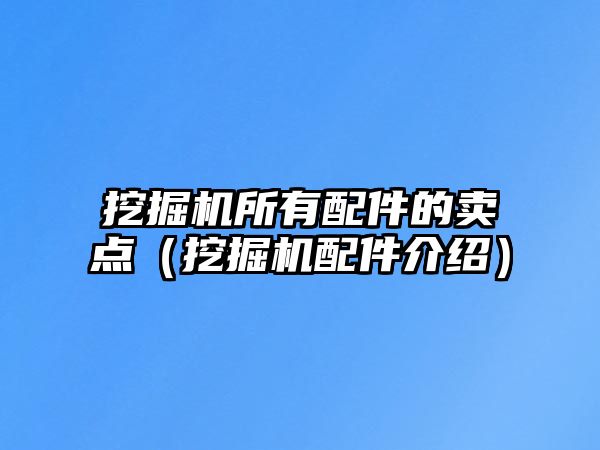 挖掘機(jī)所有配件的賣點(diǎn)（挖掘機(jī)配件介紹）