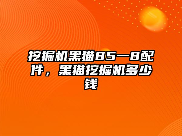 挖掘機(jī)黑貓85一8配件，黑貓挖掘機(jī)多少錢(qián)