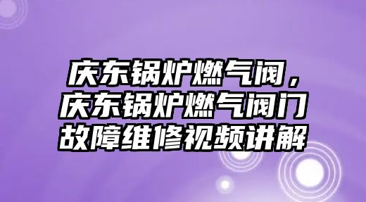 慶東鍋爐燃?xì)忾y，慶東鍋爐燃?xì)忾y門故障維修視頻講解