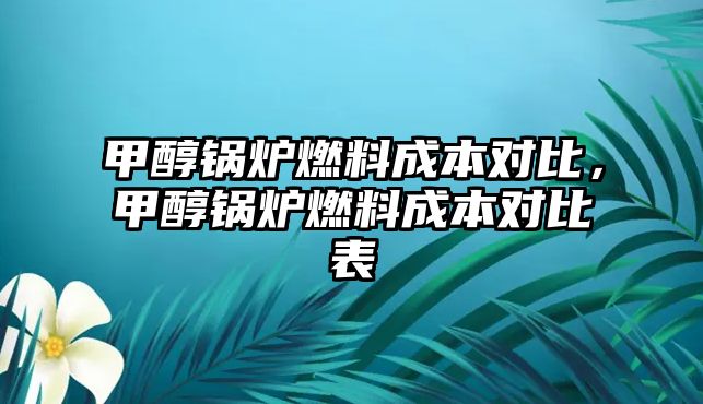 甲醇鍋爐燃料成本對比，甲醇鍋爐燃料成本對比表