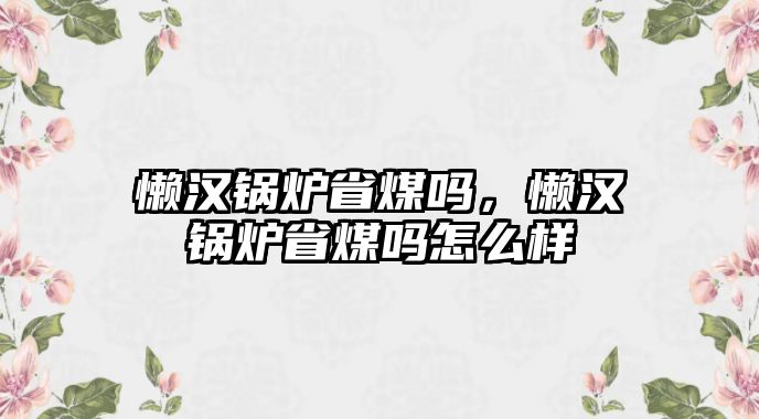 懶漢鍋爐省煤?jiǎn)?，懶漢鍋爐省煤?jiǎn)嵩趺礃?/>	
								</i>
								<p class=