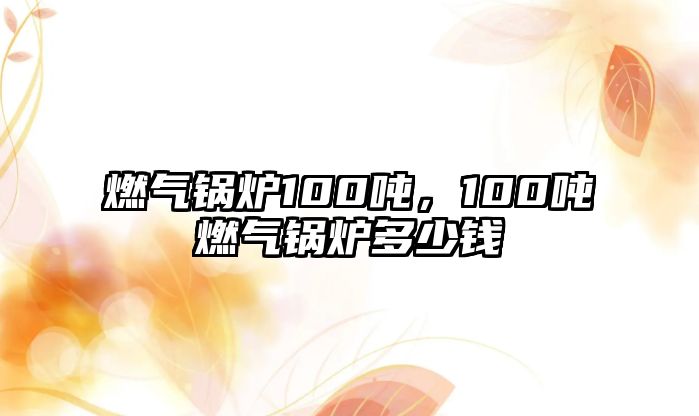 燃?xì)忮仩t100噸，100噸燃?xì)忮仩t多少錢