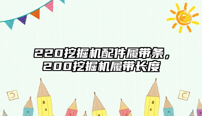 220挖掘機配件履帶條，200挖掘機履帶長度