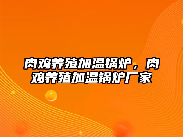 肉雞養(yǎng)殖加溫鍋爐，肉雞養(yǎng)殖加溫鍋爐廠家