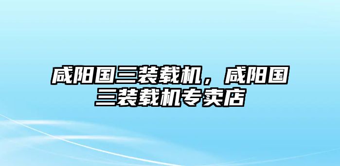 咸陽(yáng)國(guó)三裝載機(jī)，咸陽(yáng)國(guó)三裝載機(jī)專賣店