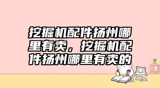 挖掘機(jī)配件揚(yáng)州哪里有賣，挖掘機(jī)配件揚(yáng)州哪里有賣的