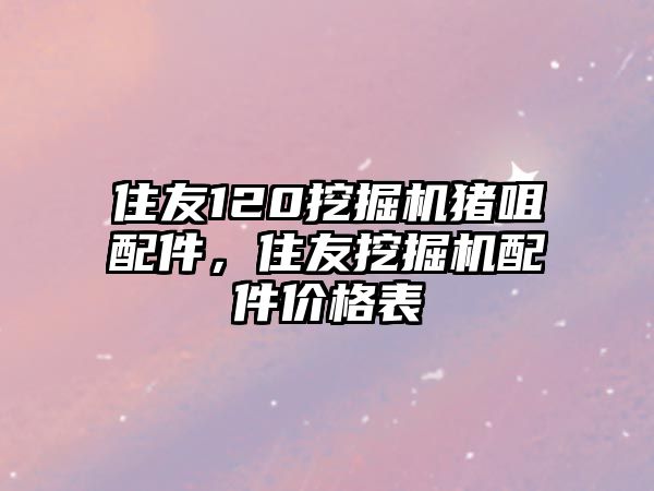 住友120挖掘機豬咀配件，住友挖掘機配件價格表