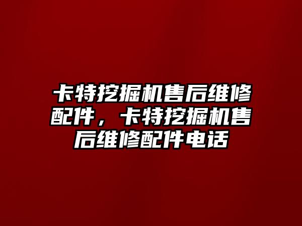 卡特挖掘機(jī)售后維修配件，卡特挖掘機(jī)售后維修配件電話