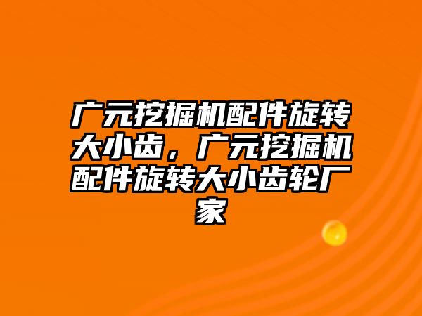 廣元挖掘機配件旋轉(zhuǎn)大小齒，廣元挖掘機配件旋轉(zhuǎn)大小齒輪廠家