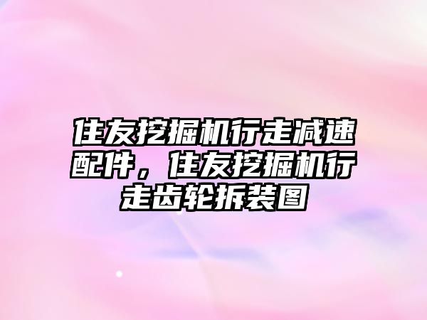 住友挖掘機行走減速配件，住友挖掘機行走齒輪拆裝圖