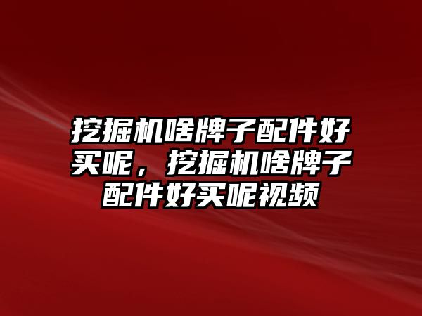 挖掘機(jī)啥牌子配件好買呢，挖掘機(jī)啥牌子配件好買呢視頻