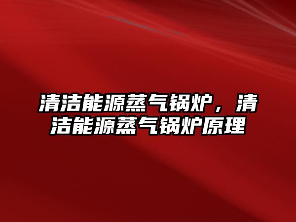 清潔能源蒸氣鍋爐，清潔能源蒸氣鍋爐原理