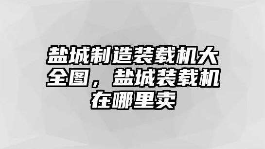 鹽城制造裝載機大全圖，鹽城裝載機在哪里賣