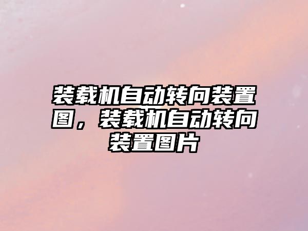 裝載機自動轉(zhuǎn)向裝置圖，裝載機自動轉(zhuǎn)向裝置圖片