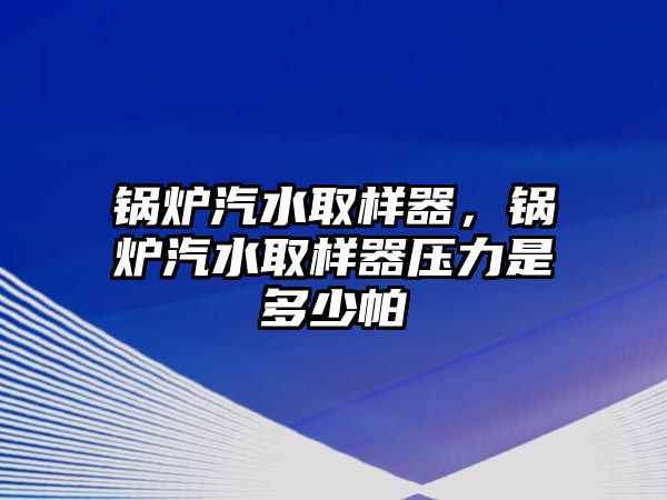 鍋爐汽水取樣器，鍋爐汽水取樣器壓力是多少帕