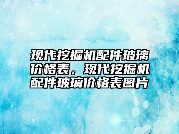 現(xiàn)代挖掘機配件玻璃價格表，現(xiàn)代挖掘機配件玻璃價格表圖片