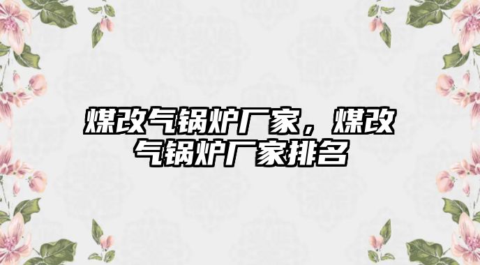 煤改氣鍋爐廠家，煤改氣鍋爐廠家排名