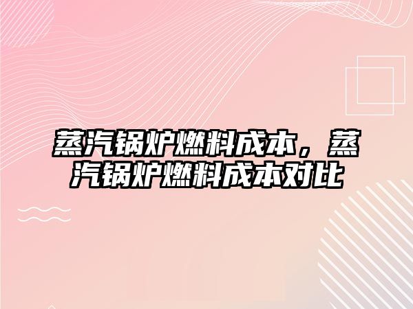 蒸汽鍋爐燃料成本，蒸汽鍋爐燃料成本對比