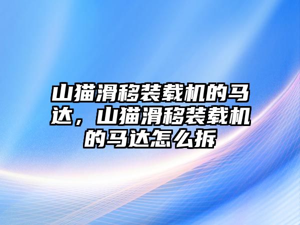 山貓滑移裝載機的馬達，山貓滑移裝載機的馬達怎么拆