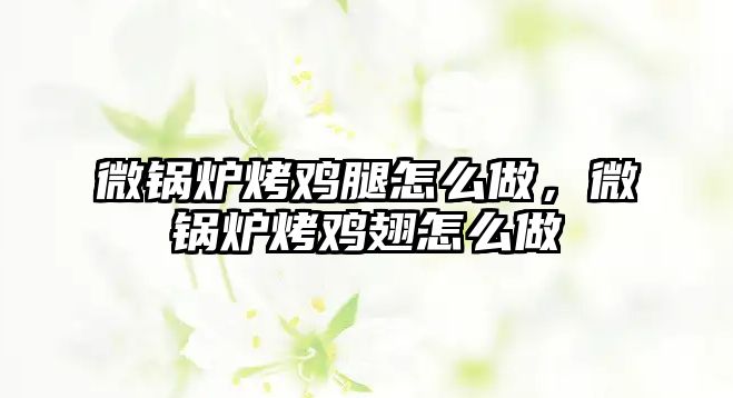 微鍋爐烤雞腿怎么做，微鍋爐烤雞翅怎么做