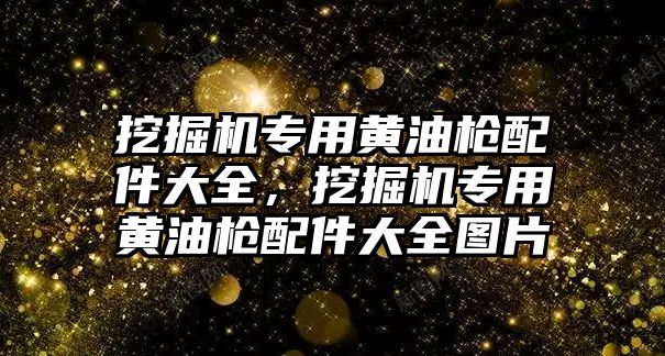 挖掘機(jī)專用黃油槍配件大全，挖掘機(jī)專用黃油槍配件大全圖片