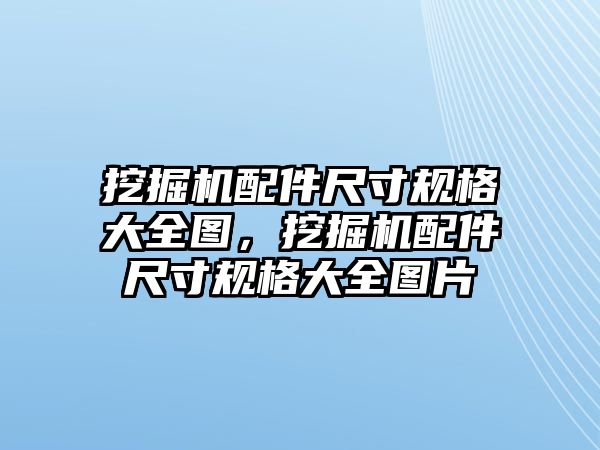 挖掘機配件尺寸規(guī)格大全圖，挖掘機配件尺寸規(guī)格大全圖片