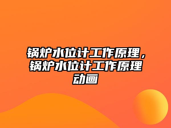 鍋爐水位計(jì)工作原理，鍋爐水位計(jì)工作原理動(dòng)畫(huà)