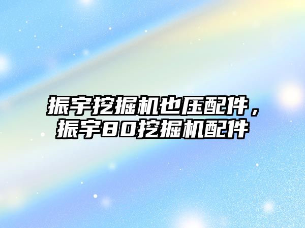 振宇挖掘機也壓配件，振宇80挖掘機配件